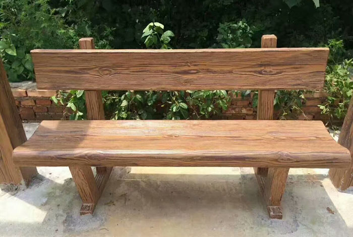 公園水泥仿木椅